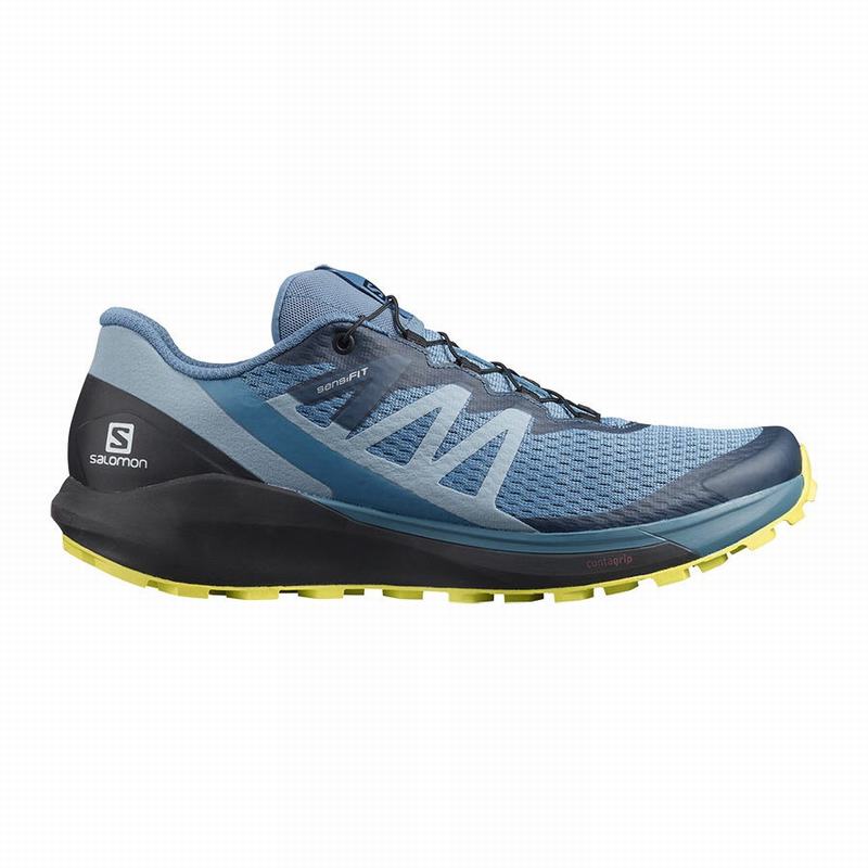 Salomon Israel SENSE RIDE 4 - Mens Running Shoes - Blue/Black (MAJB-52897)